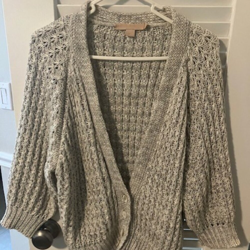 Brock Collection Women's Linen V-Neck Cardigan Sweater Size S